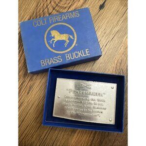 Colt Firearms Peacemaker Belt Buckle Vintage